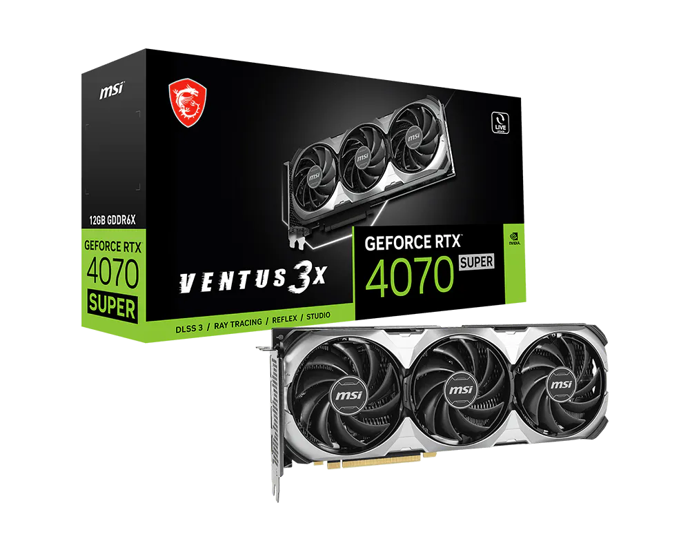 MSI GeForce RTX 4070 SUPER 12G VENTUS 3X